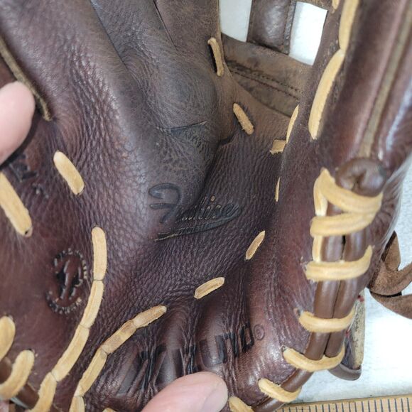 Mizuno Glove Baseball Brown Leather Softball Left Handed 12.5" Model GFN 1250B3 - Picture 11 of 14